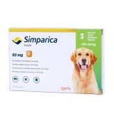 Simparica Caini L 80 mg (20 - 40 kg), 3 tablete