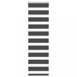 vidaXL Jaluzea tip zebra neagră lățime țesătură 40,9 cm poliester