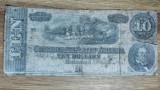SUA confederate in razboi civil -piesa de istorie rara- 10 dolari / dollars 1864