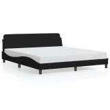 Cumpara ieftin Cadru de pat, Dover, negru, 180x200 cm, textil