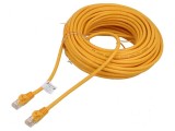 Cablul de rețea U/UTP 6 litat CCA PVC portocalie 20m 26AWG