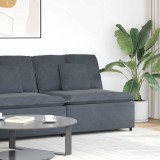 VidaXL Modul central canapea modulară cu perne gri &icirc;nchis 100 cm