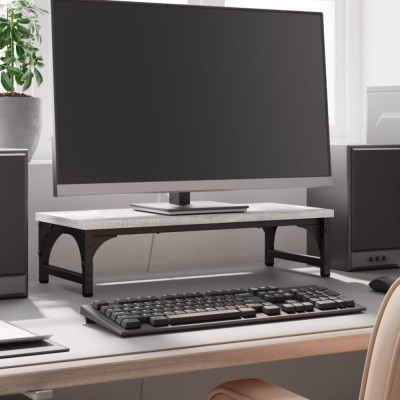 vidaXL Suport pentru monitor, gri sonoma, 55x23x14 cm, lemn compozit 834003 foto