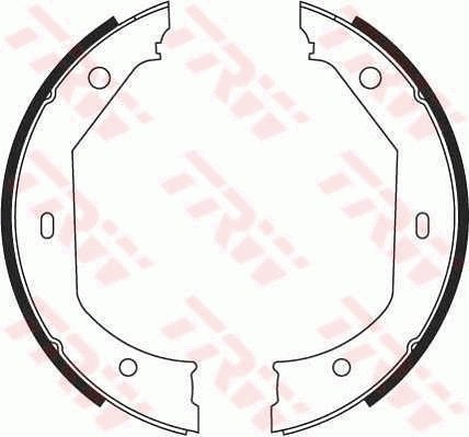 TRW GS8656 Set saboti frana, frana de mana