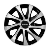 Cumpara ieftin Set 4 capace roti Drift exrta silver&amp;black R16 Compatibil Cu Daewoo