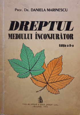 Daniela Marinescu - Dreptul mediului inconjurator (1993) foto