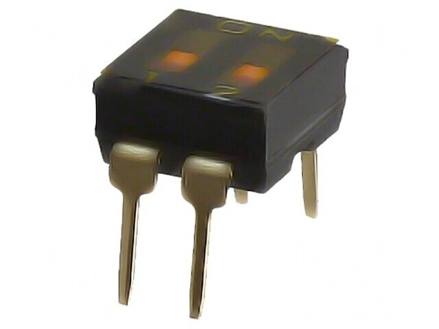 Comutator DIP 2 secțiuni ON-OFF 24VDC