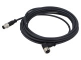 Cablu HARTING 4 pini PUR 5m pentru senzori și automatizări M12