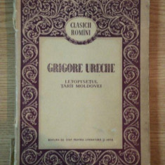 LETOPISETUL TARII MOLDOVEI de GRIGORE URECHE , 1955