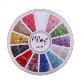 Cumpara ieftin Decor Pentru Unghii Miley 12 Pozitii Cristale Colorate