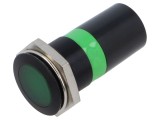 Lampă de control LED verde &Oslash;22mm IP67