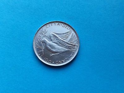 100 Lire 1975 Vatican-AUNC+++ foto