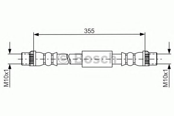 Conducta / cablu frana FIAT SCUDO platou / sasiu (272, 270) (2007 - 2016) BOSCH 1 987 481 665