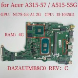 Cumpara ieftin Placa de baza noua pentru Acer Aspire A515-55 cod NB.HSM11.002 cu procesor I5-1035G1 placa video incorporata 4GB memorie