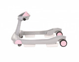 Premergator 2 in 1 Rider cu baza rotunda Pink Grey, Lorelli