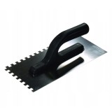 Cumpara ieftin Gletiera inox, Painter, zimti, 6x6 mm, 13x27 cm, maner plastic, negru