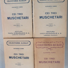 Cei trei muschetari - Alexandru Dumas - 4 Volume - colectiunea Alcalay