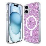 Husa pentru iPhone 16 - Techsuit Sparkly Glitter MagSafe - Magenta