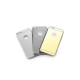 Husa Silicon Ultra Slim Mirro Apple Iphone 6/6s Plus Gold