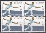 Spania 1986 - Al 10-lea Campionat Mondial de Pelota, Bloc de 4, MNH, Nestampilat