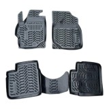 Covorase Cauciuc Tip Tavita Peugeot 301 2012+ Norplast, Negre, Bordura Protectie, Fixare Pardoseala