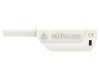Conector banană 4mm 32A 1kV alb cu izolație aurit