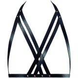 BIJOUX INDISCRETS MAZE - HALTER BRA HARNESS BLACK, BIJOUX MAZE