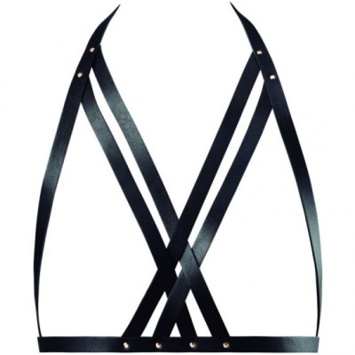 BIJOUX INDISCRETS MAZE - HALTER BRA HARNESS BLACK foto