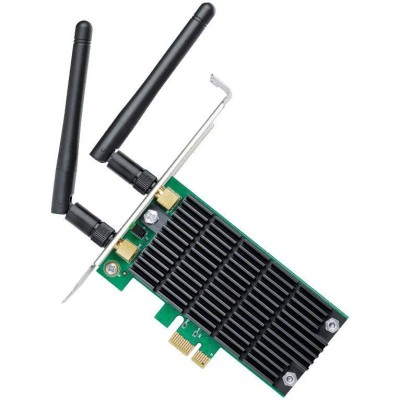Adaptor wireless TP-Link, AC1200 Dual-band, 867/300Mbps,PCI-E, 2 antene detasabile, standarde foto