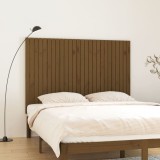VidaXL Tăblie de pat pentru perete, maro miere, 166x3x110 cm, lemn pin
