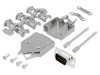 Conector D-Sub 9 pini tată pentru lipire pe cablu - Set complet, MH CONNECTORS