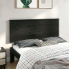 Tăblie de pat, negru, 144x6x82,5 cm, lemn masiv de pin, vidaXL