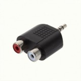 Tulip Jack 3.5 mm Stereo Adaptor Convertor 2x Compozit, Oem