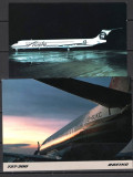 AVIATIE. AVIOANE DE TRANSPORT BOEING. ALASKA. 2 ILUSTRATE COLOR NECIRCULATE, Z55