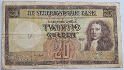 Olanda, 20 Gulden 1945 foto