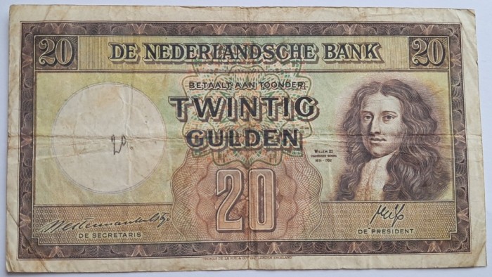 Olanda, 20 Gulden 1945