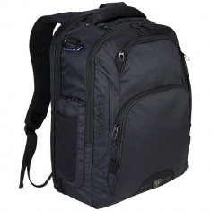 Rucsac Laptop, Elleven by AleXer, RR, 17 inch, 420D nylon, negru, breloc inclus din piele ecologica si metal foto