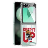 Husa pentru samsung galaxy z flip 6, atasare magnetica, magsafe, keep it up, clear