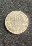 Moneda 10 filler 1908 Ungaria, Europa