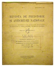 Revista de preistorie si antichitati nationale (anul 1, nr. 1.) foto