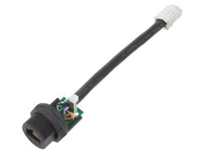 Cablu Adaptor 0,1m Cat 5e IP67 8P8C foto