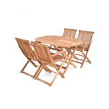 Set Mobilier Gradina Hecht Basic Set 4, Masa 120x75 cm, 2 Scaune, Cehia, Garantie 24 Luni