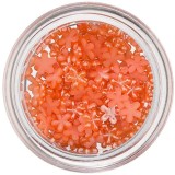 Flori perlate - decorațiuni nail art, portocalii, INGINAILS