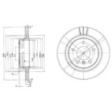 Disc frana BMW Seria 3 Cabriolet (E46) (2000 - 2007) KRIEGER 0950004032