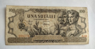 Romania - 100 Lei - 1947 Decembrie foto