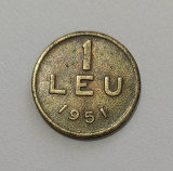 1 leu 1951 cupru moneda Romania perioada RPR