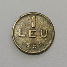 1 leu 1951 cupru moneda Romania perioada RPR