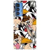 Husa compatibila cu Motorola Edge 20 Lite model Looney Tunes, Silicon, TPU, Viceversa, Transparent, Carcasa