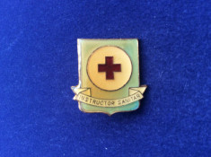 Insigna Crucea Rosie - Romania - Crucea Ro?ie - Insigna Instructor Sanitar (1) foto