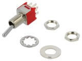 Comutator basculant DPDT ON-ON 0,1A cu conectori
